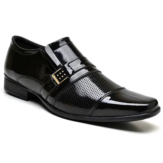 Sapato Social Masculino Verniz Super Confortavel