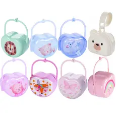 Porta Chupeta Infantil Bebê Menina e Menino com Decoração Lúdica - Plasútil
