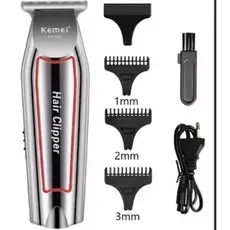 Kemei Maquina Acabamento Km-032 Cor Prateado 110V/220V km-032Aparador de pelos Máquina de Acabamento