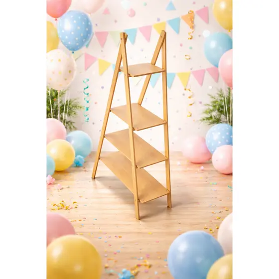 Escadinha De Chao 4 Andares Oferta Especial Mdf Cru