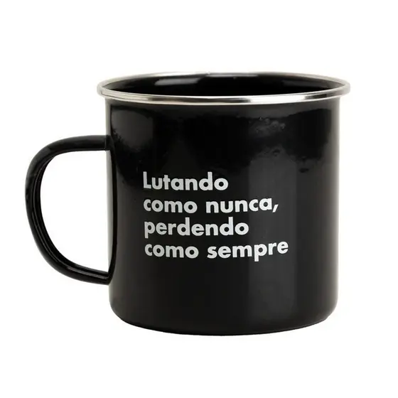 Caneca de Café Chá Preta Amarguinhos Frase Lutando Como Nunca Imaginarium