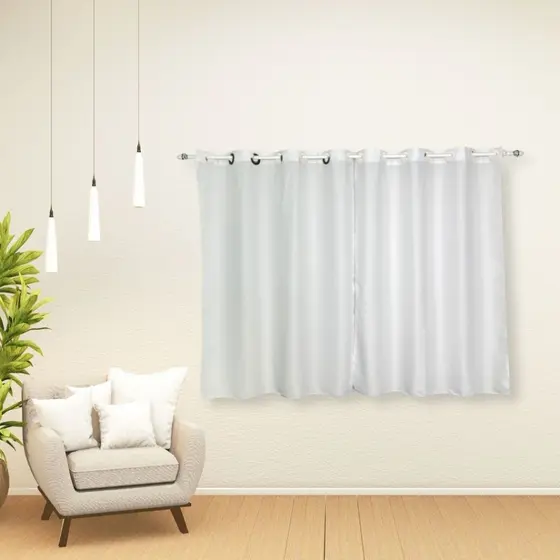 Cortina Oxford 2,20 x 1,40 Para Sala Quarto Cozinha Escritório