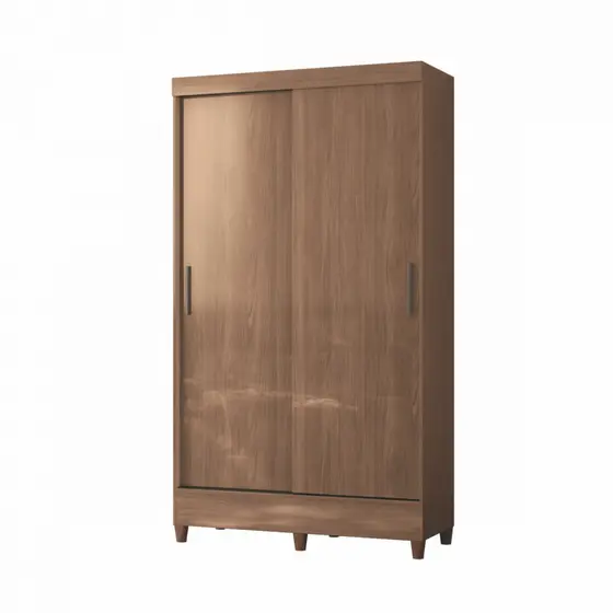 Guarda Roupa Solteiro com Pés 2 Portas de Correr Jequitiba New Opção