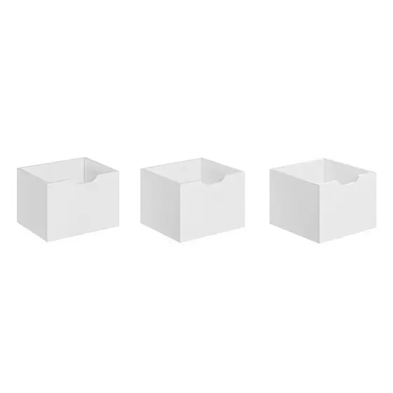 Kit 3 Gavetas para Nicho Organizador Branco Qmovi