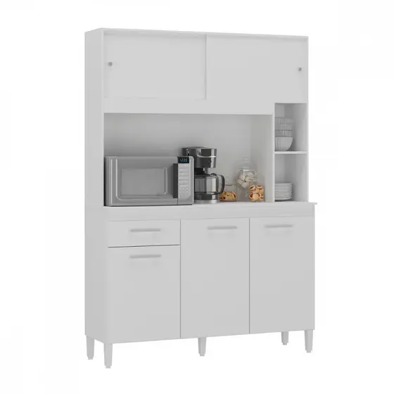 Cozinha Compacta Ceara 5 Portas 1 Gaveta Branco Atualle