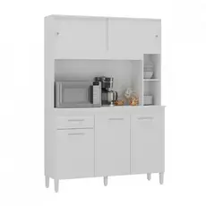 Cozinha Compacta Ceara 5 Portas 1 Gaveta Branco Atualle