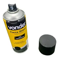 Tinta Spray Alta Temperatura Preto Fosco 350ml Vd