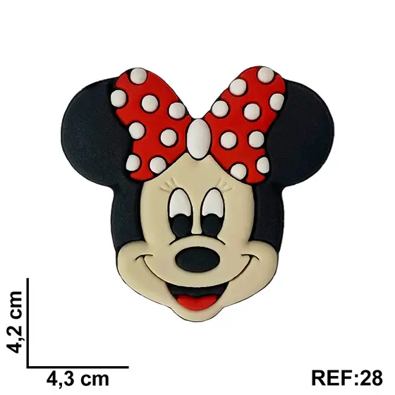 10 Apliques Emborrachado MINI E MICKEY para Laco, Tiaras, Sapatos e Artesanatos