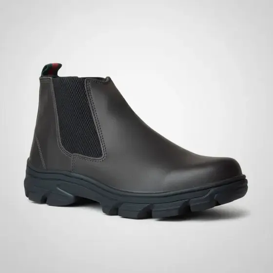 Botina Bota Coturno  Masculino Feminino Casual e Trabalho  Em Couro Legitimo