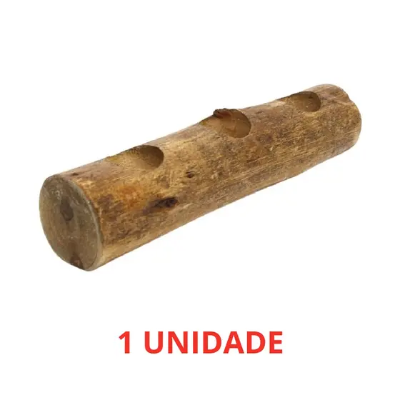 Vela Castiçal Rústico Madeira para Velas Aromaticas e Decorativas com Acabamento em Stain
