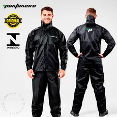 Capa de Chuva Pantaneiro Com Gola Motoqueiro Motoboy Unissex Conjunto Impermeável Nylon Flexível