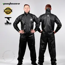Capa de Chuva Moto Pantaneiro Conjunto com Gola Impermeável PVC Unissex Motoqueiro Motoboy Flexível