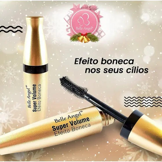 Rímel Máscara de Cílios Super Volume Efeito Boneca Belle Angel