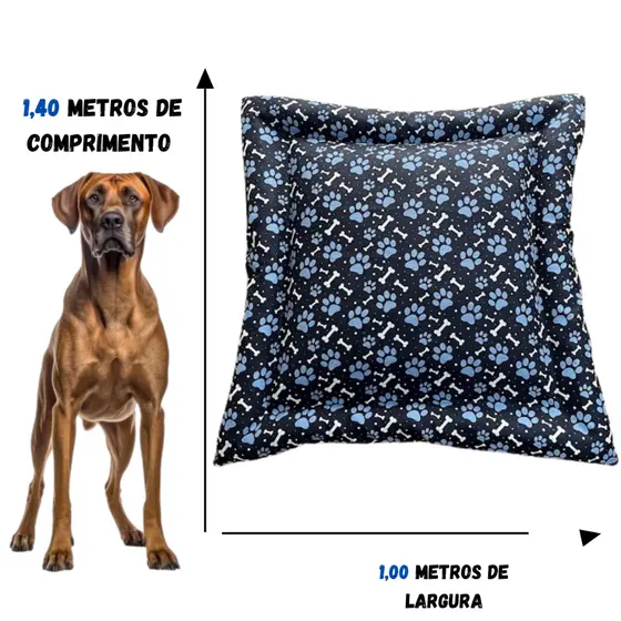 Caminha Para Cães e Gatos Gigante 1,4M x 1,00M Cama Pet Com Zíper Cama Para Cachorro