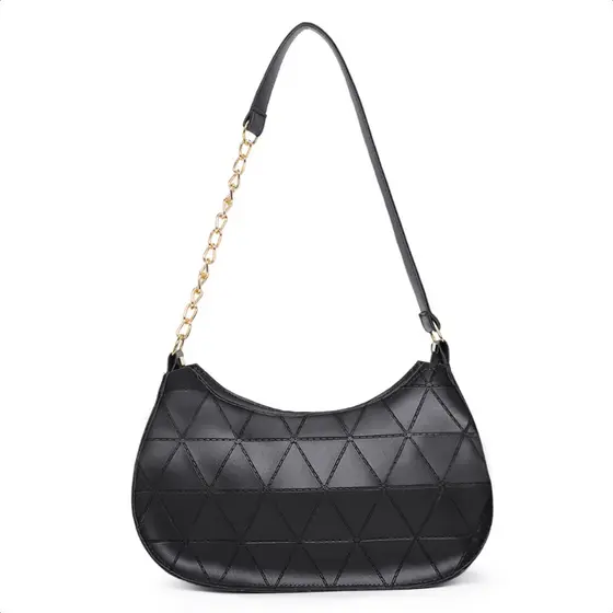 Bolsa Baguete Feminina Corrente  Minimalista Tiracolo De Ombro Transversal Lançamento