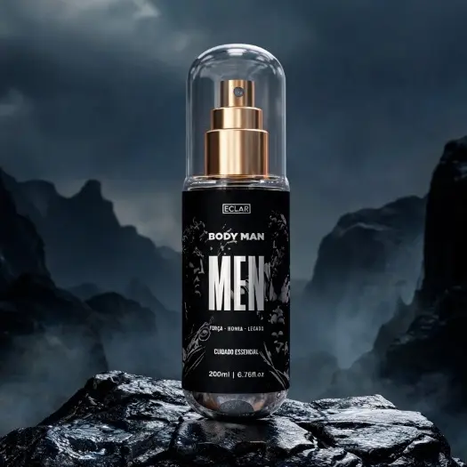 Body Splash Men Masculino 200ml Perfumado Longa Duração Aroma Fresco Amadeirado