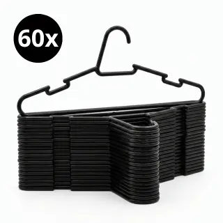 60 unidades cabide redondo resistente adulto - Kaziva