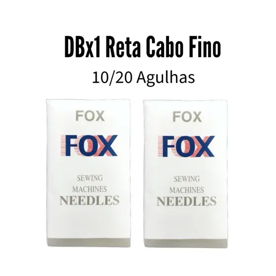 10/20 Agulhas DBx1 Reta Cabo Fino Nº9/10/11/12/14/16/18/19/20/21 Máquina Costura Industrial