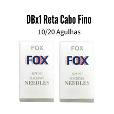 10/20 Agulhas DBx1 Reta Cabo Fino Nº9/10/11/12/14/16/18/19/20/21 Máquina Costura Industrial