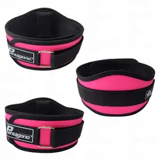Cinto Academia Proteção Lombar NEW SPORT Tamanho Ajustável Cor PINK Com Apoio da Lombar Removível