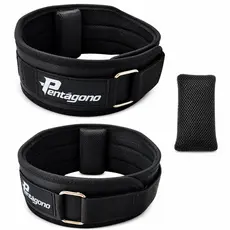 Cinturão Musculação Agachamento Tiger Tamanho Único Ajustável - Serve circunferências de 64 a 105 cm Cor Preto
