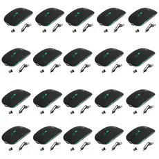 Kit 50 Mouses Sem Fio Recarregável Mega M185 com Led DPI Ajustável