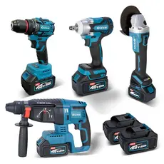 Brushless Ferramentas Multifunções 4 Em 1 Bateria 68v Martelete Parafusadeira Chave Pneumatica Esmerilhadeira