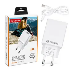 Carregador para iPhone com Cabo de 1m (PD 5V/2,4A Lightning)