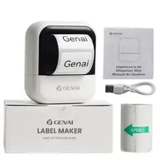 Impressora De Etiquetas E Stencil De Tatuagem Multifuncional GENAI Sem Tinta Bluetooth 203dpi