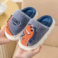 Dinossauro De Desenho Animado infantil/Menino/Menina De Inverno Quente Antiderrapante - Confortável