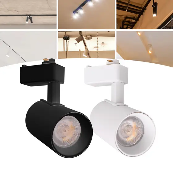 Spot Para Trilho Eletrificado 30w Preto e Branco Led Bivolt