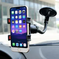 Suporte de Celular Firme para Carro com Ventosa e Braço Ajustável 360° Universal