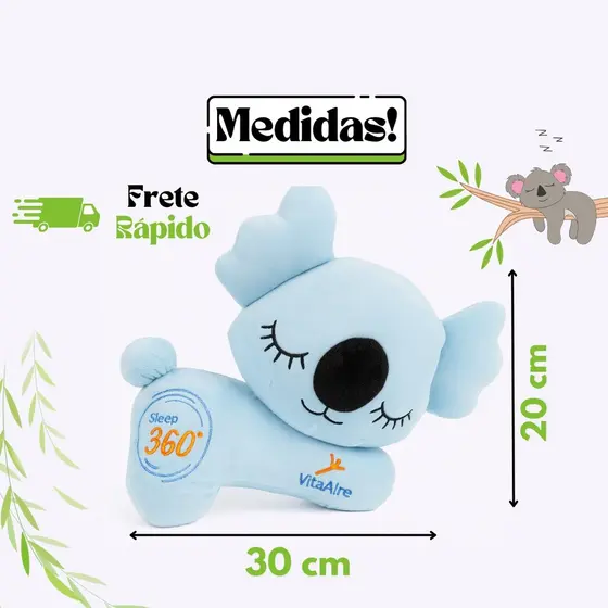 Coala de Pelúcia 30 cm Bicho de Pelúcia Safari Decorativo Quarto Festa Hipoalergênico