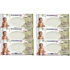 Kit 6x Toalhas Umedecidas Personalidade 100un | Extra Macias + Hipoalergênicas + Envio Rápido
