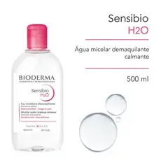 Água Micelar Dermatológica Calmante Bioderma Sensibio H2O 500ml