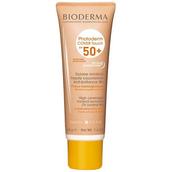 Protetor Solar Bioderma Photoderm Cover Touch Fps50+ Dourado 40g