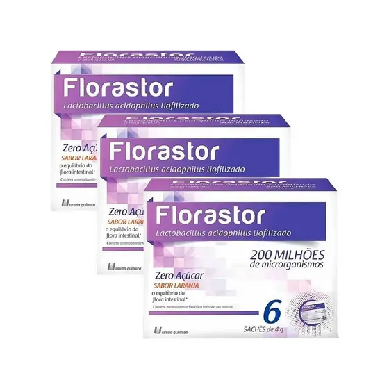 KIT Probiótico Florastor 6 sachês de 4g cada