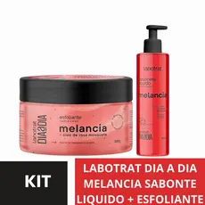 KIT Labotrat Dia a Dia Melancia Rosoto e Corpo Sabonete Liquido 190mL + Esfoliante 300G