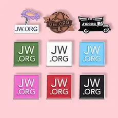Broches De Moda " JW.ORG Series " Esmalte Acessórios Bolsas Escolares Crachás Presentes Para Amigos