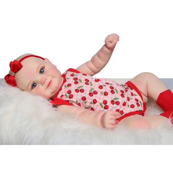 Boneca Bebê Reborn Sophia Corpo de Silicone Macio