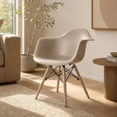 Cadeira Charles Eames ARM Design Moderno em Polipropileno para Cozinha e Escritório - Seat&co