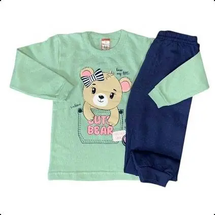 Conjunto de Moletom Menina Cleomara Sem Capuz 1 Ao 8