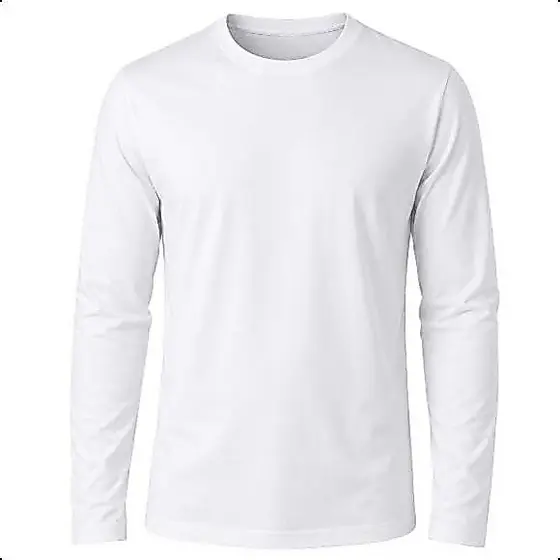 Camiseta Manga Longa Gola Redonda CDP Branca Basica