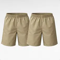 Kit 2 Bermudas Brim de Sarja CDP Caqui Sem Bolso