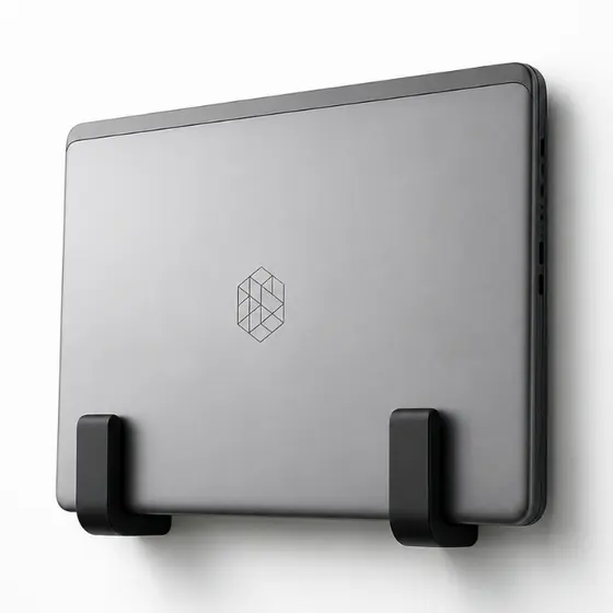 Suporte Vertical Para Notebook Organizador De Parede Premium Para Escritório E Home Office