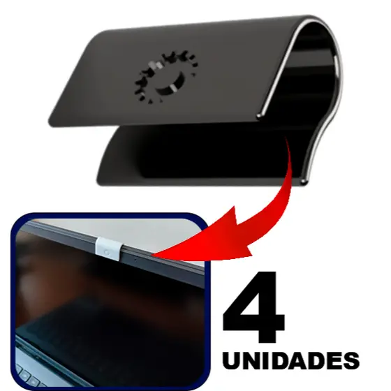 kit 4 cover protetores personalizados removíveis p/ webcam, protege privacidade da câmera notebook
