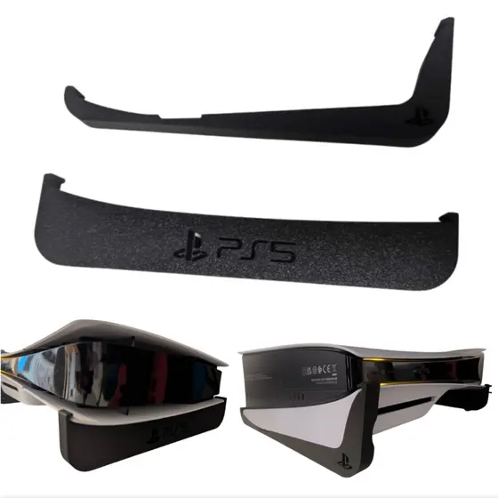 Suporte Play 5 Stand Base Horizontal Deitado Playstation Ps5 Slim C/ Disco