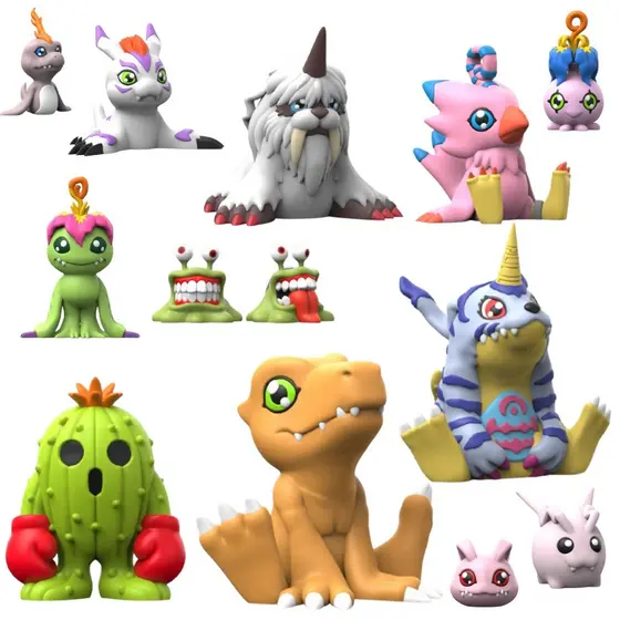 Miniatura boneco Digimon Chibi - action figure digimon chibi