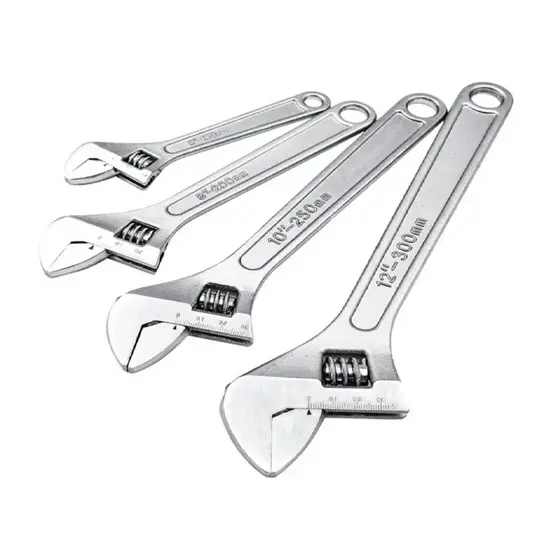 Chave Inglesa ferramenta Cromada Ajustável 1012 Polegadas 250 Mm