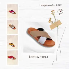 Sandália Papete Feminina Birken Moderno Elegante Leve Confortável Resistente Trabalho Dia a Dia